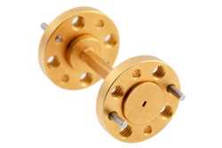 WR-5 45 Degree Left-hand Waveguide Twist with a UG-387/U-Mod Flange Operating from 140 GHz to 220 GHz（图2）
