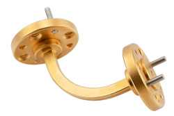 WR-6 Waveguide H-Bend with UG-387/U-M Flange Operating from 110 GHz to 170 GHz（图2）