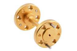 WR-6 45 Degree Left-hand Waveguide Twist with a UG-387/U-Mod Flange Operating from 110 GHz to 170 GHz（图2）