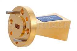 WR-15 Waveguide Standard Gain Horn Antenna Operating from 50 GHz to 75 GHz with a Nominal 15 dBi Gain with UG-385/U-Mod Round Cover Flange（图2）