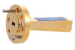 WR-12 Waveguide Standard Gain Horn Antenna Operating from 60 GHz to 90 GHz with a Nominal 10 dBi Gain with UG-387/U-Mod Round Cover Flange（图2）