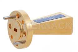 WR-12 Waveguide Standard Gain Horn Antenna Operating from 60 GHz to 90 GHz with a Nominal 15 dBi Gain with UG-387/U-Mod Round Cover Flange（图2）