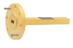 WR-19 Waveguide Probe Antenna Operating from 40 GHz to 60 GHz with a Nominal 6.5 dBi Gain with UG-383/U-Mod Round Cover Flange（图2）