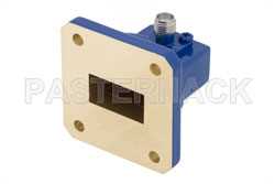 WR-75 Square Cover Flange to SMA Female Waveguide to Coax Adapter Operating from 10 GHz to 15 GHz（图2）