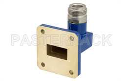 WR-75 Square Cover Flange to N Female Waveguide to Coax Adapter Operating from 10 GHz to 15 GHz（图2）