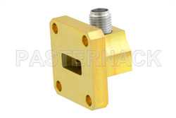 WR-42 UG-597/U Square Cover Flange to 2.92mm Female Waveguide to Coax Adapter Operating from 18 GHz to 26.5 GHz（图2）