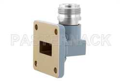 WR-62 UG-1665/U Square Cover Flange to N Female Waveguide to Coax Adapter Operating from 12.4 GHz to 18 GHz（图2）
