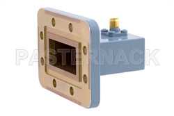 WR-137 CPR-137G Grooved Flange to SMA Female Waveguide to Coax Adapter, 5.85 GHz to 8.2 GHz, C Band, Aluminum, Paint（图2）