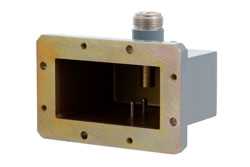 WR-229 CMR-229 Flange to N Female Waveguide to Coax Adapter Operating from 3.3 GHz to 4.9 GHz（图2）