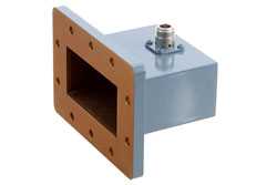 WR-340 CPR-340F Flange to N Female Waveguide to Coax Adapter Operating from 2.2 GHz to 3.3 GHz（图2）