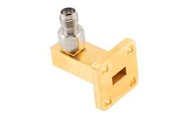 WR-28 UG-599/U Square Cover Flange to 2.92mm Female Waveguide to Coax Adapter Operating from 26.5 GHz to 40 GHz（图2）