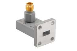 WR-28 UBR320 Flange to 2.92mm Female Waveguide to Coax Adapter Operating from 26.5 GHz to 40 GHz in Aluminum（图2）