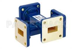 WR-62 Waveguide 20 dB Crossguide Coupler, UG-419/U Square Cover Flange, 12.4 GHz to 18 GHz, Bronze（图2）