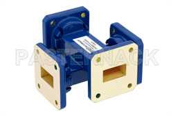WR-75 Waveguide 50 dB Crossguide Coupler, Square Cover Flange, 10 GHz to 15 GHz, Bronze（图2）