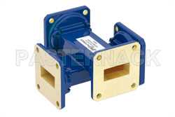 WR-90 Waveguide 20 dB Crossguide Coupler, UG-39/U Square Cover Flange, 8.2 GHz to 12.4 GHz, Bronze（图2）