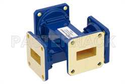 WR-90 Waveguide 40 dB Crossguide Coupler, UG-39/U Square Cover Flange, 8.2 GHz to 12.4 GHz, Bronze（图2）