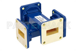 WR-90 Waveguide 50 dB Crossguide Coupler, UG-39/U Square Cover Flange, 8.2 GHz to 12.4 GHz, Bronze（图2）