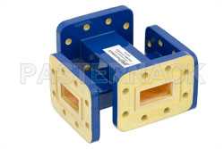 WR-90 Waveguide 30 dB Crossguide Coupler, CPR-90G Flange, 8.2 GHz to 12.4 GHz, Bronze（图2）