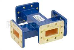 WR-137 Waveguide 20 dB Crossguide Coupler, CPR-137G Flange, 5.85 GHz to 8.2 GHz, Bronze（图2）