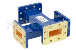 WR-137 Waveguide 30 dB Crossguide Coupler, CPR-137G Flange, 5.85 GHz to 8.2 GHz, Bronze（图2）
