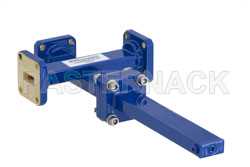 WR-42 Waveguide 30 dB Crossguide Coupler, 3 Port UG-595/U Square Cover Flange, 18 GHz to 26.5 GHz, Bronze（图2）