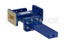 WR-112 Waveguide 50 dB Crossguide Coupler, 3 Port CPR-112G Flange, 7.05 GHz to 10 GHz, Bronze（图2）