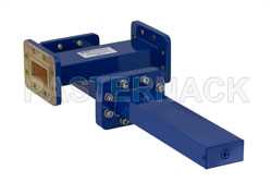 WR-137 Waveguide 20 dB Crossguide Coupler, 3 Port CPR-137G Flange, 5.85 GHz to 8.2 GHz, Bronze（图2）