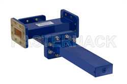 WR-137 Waveguide 30 dB Crossguide Coupler, 3 Port CPR-137G Flange, 5.85 GHz to 8.2 GHz, Bronze（图2）