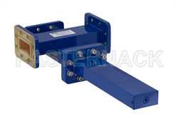 WR-137 Waveguide 40 dB Crossguide Coupler, 3 Port CPR-137G Flange, 5.85 GHz to 8.2 GHz, Bronze（图2）