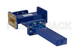 WR-137 Waveguide 50 dB Crossguide Coupler, 3 Port CPR-137G Flange, 5.85 GHz to 8.2 GHz, Bronze（图2）