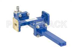 WR-34 Waveguide 40 dB Crossguide Coupler, UG-1530/U Square Cover Flange, 2.92mm Female Coupled Port, 22 GHz to 33 GHz, Bronze（图2）
