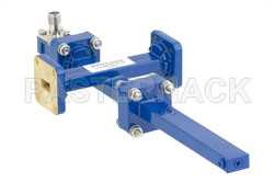WR-42 Waveguide 30 dB Crossguide Coupler, UG-595/U Square Cover Flange, SMA Female Coupled Port, 18 GHz to 26.5 GHz, Bronze（图2）