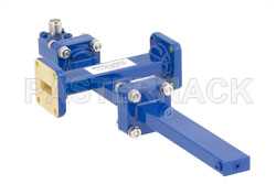 WR-42 Waveguide 40 dB Crossguide Coupler, UG-595/U Square Cover Flange, SMA Female Coupled Port, 18 GHz to 26.5 GHz, Bronze（图2）