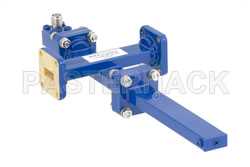 WR-42 Waveguide 50 dB Crossguide Coupler, UG-595/U Square Cover Flange, SMA Female Coupled Port, 18 GHz to 26.5 GHz, Bronze（图2）
