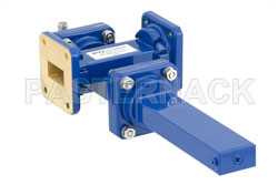 WR-75 Waveguide 30 dB Crossguide Coupler, Square Cover Flange, SMA Female Coupled Port, 10 GHz to 15 GHz, Bronze（图2）