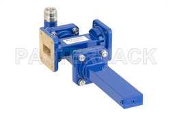 WR-75 Waveguide 40 dB Crossguide Coupler, Square Cover Flange, N Female Coupled Port, 10 GHz to 15 GHz, Bronze（图2）