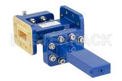 WR-90 Waveguide 30 dB Crossguide Coupler, CPR-90G Flange, SMA Female Coupled Port, 8.2 GHz to 12.4 GHz, Bronze（图2）