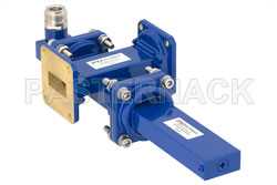 WR-90 Waveguide 30 dB Crossguide Coupler, UG-39/U Square Cover Flange, N Female Coupled Port, 8.2 GHz to 12.4 GHz, Bronze（图2）