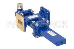 WR-90 Waveguide 50 dB Crossguide Coupler, UG-39/U Square Cover Flange, N Female Coupled Port, 8.2 GHz to 12.4 GHz, Bronze（图2）