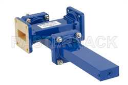 WR-112 Waveguide 40 dB Crossguide Coupler, UG-51/U Square Cover Flange, SMA Female Coupled Port, 7.05 GHz to 10 GHz, Bronze（图2）