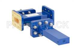 WR-112 Waveguide 40 dB Crossguide Coupler, CPR-112G Flange, SMA Female Coupled Port, 7.05 GHz to 10 GHz, Bronze（图2）