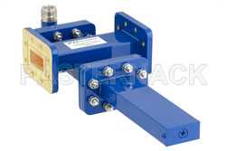 WR-112 Waveguide 20 dB Crossguide Coupler, CPR-112G Flange, N Female Coupled Port, 7.05 GHz to 10 GHz, Bronze（图2）