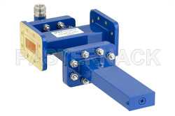 WR-112 Waveguide 40 dB Crossguide Coupler, CPR-112G Flange, N Female Coupled Port, 7.05 GHz to 10 GHz, Bronze（图2）