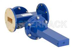 WR-137 Waveguide 20 dB Crossguide Coupler, UG-344/U Round Cover Flange, SMA Female Coupled Port, 5.85 GHz to 8.2 GHz, Bronze（图2）