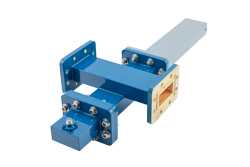 WR-137 Waveguide 30 dB Crossguide Coupler, CPR-137G Flange, SMA Female Coupled Port, 5.85 GHz to 8.2 GHz, Bronze（图2）
