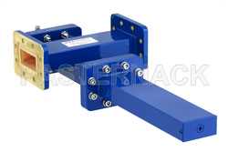 WR-137 Waveguide 40 dB Crossguide Coupler, CPR-137G Flange, SMA Female Coupled Port, 5.85 GHz to 8.2 GHz, Bronze（图2）