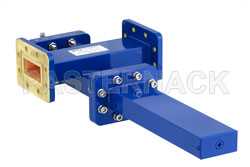 WR-137 Waveguide 50 dB Crossguide Coupler, CPR-137G Flange, SMA Female Coupled Port, 5.85 GHz to 8.2 GHz, Bronze（图2）