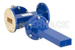 WR-137 Waveguide 20 dB Crossguide Coupler, UG-344/U Round Cover Flange, N Female Coupled Port, 5.85 GHz to 8.2 GHz, Bronze（图2）