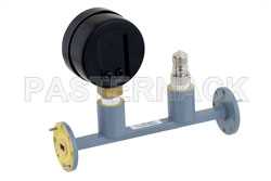 WR-22 Waveguide Pressurizing Section 4.25 Inch Length, UG-383/U Round Cover Flange from 33 GHz to 50 GHz（图2）