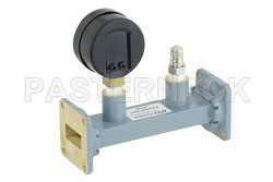 WR-90 Waveguide Pressurizing Section 4.25 Inch Length, UG-39/U Square Cover Flange from 8.2 GHz to 12.4 GHz（图2）